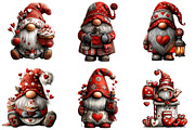 Whimsical Valentine Gnome Clipart, a Graphic by CitraGraphics (Thumbnail 4 of 4)