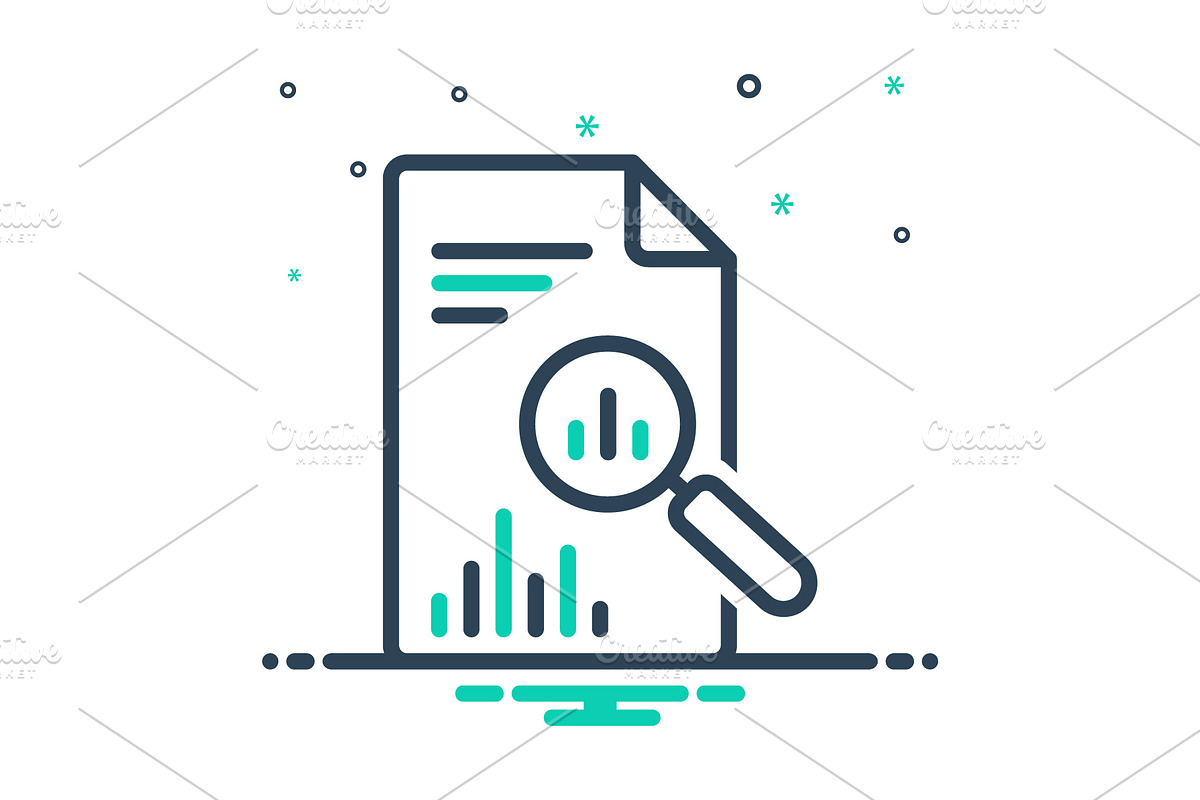 Reporting document mix icon, a Duotone Icon by Creative priyanka