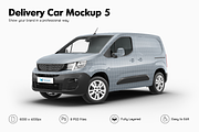 Delivery Car Mockup 5, an Advertising Mockup by Mockupix (Thumbnail 1 of 12)