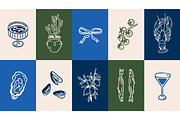 Dolce Vita, summer set + backgrounds, a Decorative Illustration by Good Studio (Thumbnail 11 of 28)