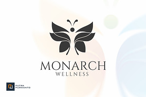 Monarch Wellness - Logo Template