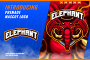 Elephant Angel - Mascot Esport Logo, a Branding & Logo Template by FNR Graphics (Thumbnail 1 of 5)