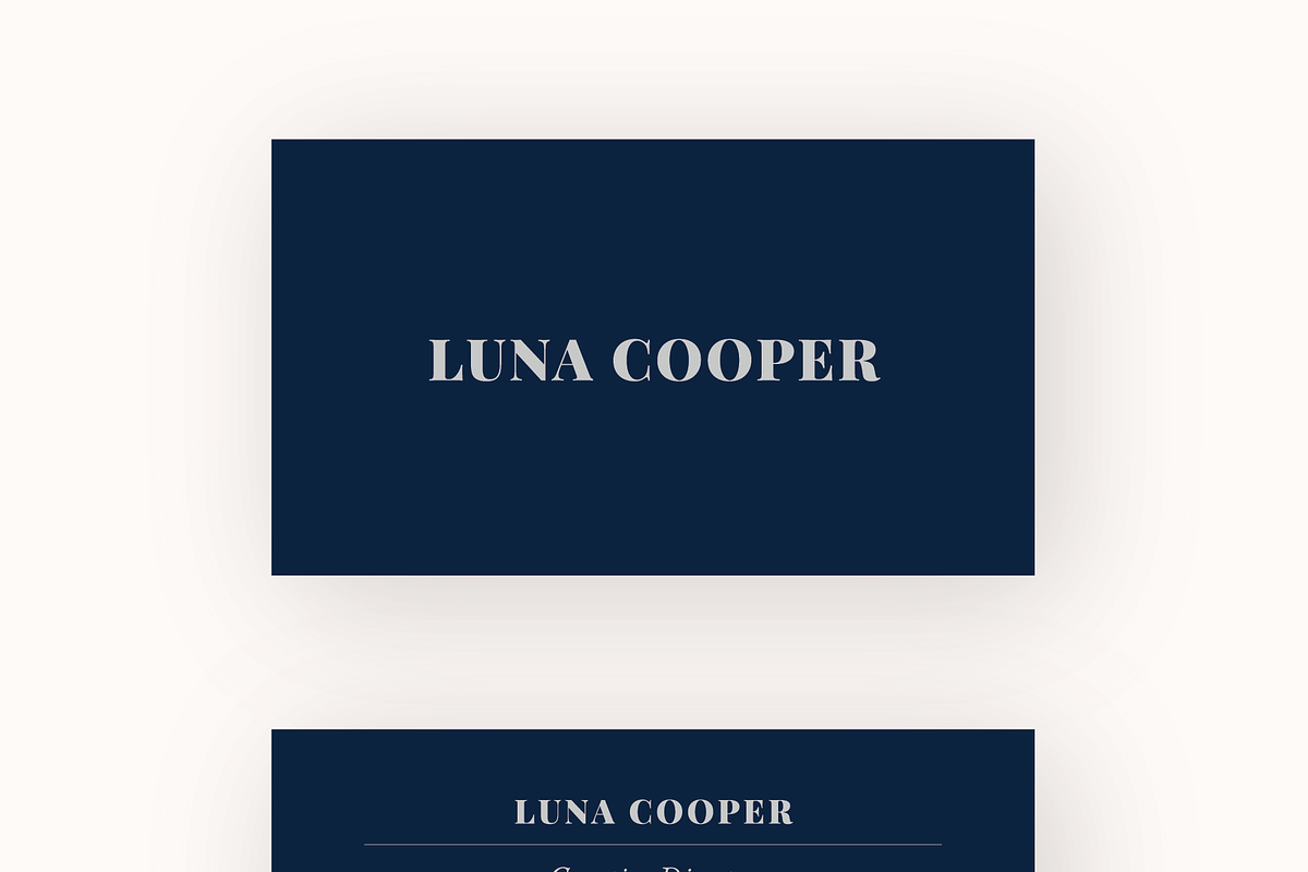 Minimal Business Card Template, a Business Card Template by designprettythings (Photo 3 of 3)