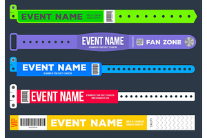 Bracelets for entrance to the event., a Work Illustration by HAPPY VECTOR