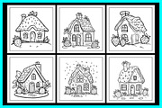 Strawberry House Coloring Book, an Object Illustration by protabsorkar11 (Thumbnail 2 of 7)