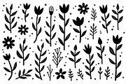 Whimsical Hand Drawn Floral Set, an Illustration by jahid234 (Thumbnail 7 of 10)
