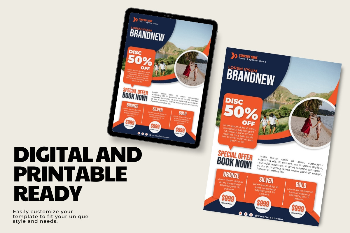 Brand New Flyer Template, a Flyer Template by ResumeFabs (Photo 2 of 3)
