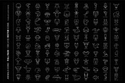 110 Thin Lines Animals Vector Icons, an Outline Icon by FourLeafLover (Thumbnail 4 of 14)