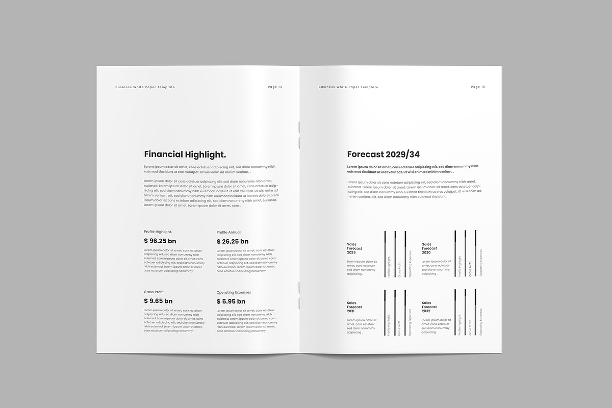 Minimal Whitepaper Template, a Brochure Template by afsar.hossain (Photo 6 of 9)