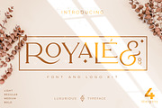 Royale Luxurious Typeface + LOGOS, a Serif Font by Creative Corner (Thumbnail 1 of 28)