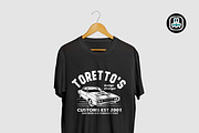 t-shirt design classic car toretto, a Pattern Graphic by borera studio (Thumbnail 2 of 3)