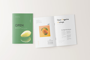 Open Magazine Mockups A4 / A5