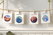 Wander - Landscape Flashcards, a Card Template by CinderHeart Designs (Thumbnail 2 of 6)