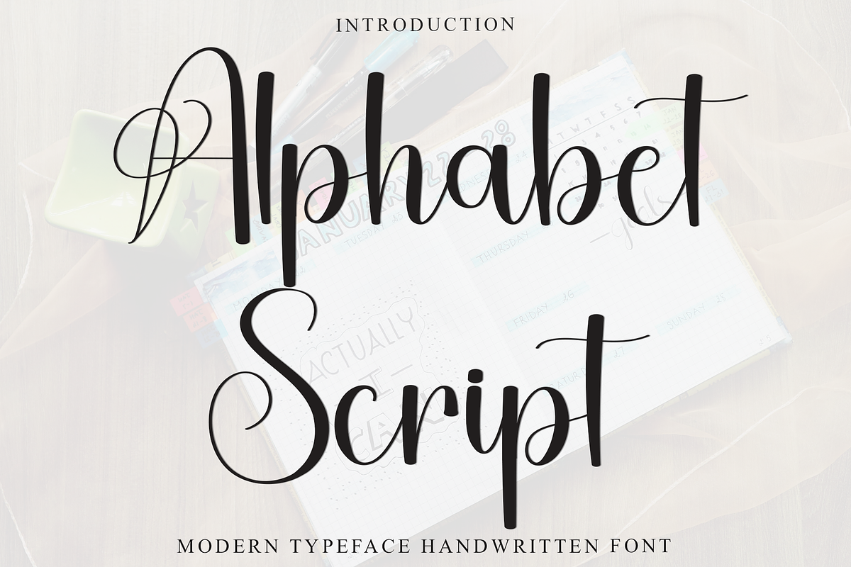Alphabet Script, a Handwritten Font by FreshTypeINK (Photo 1 of 8)