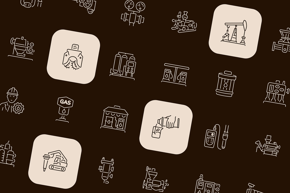 Oil Industry Icon Set, an Outline Icon by Prosymbols (Photo 6 of 7)
