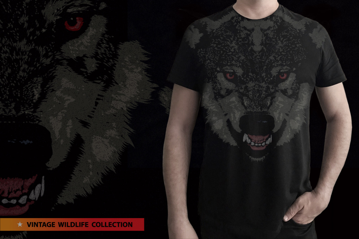 Grey Wolf - Vector illustration, an Animal Illustration by Artistic & Unique (Photo 4 of 5)