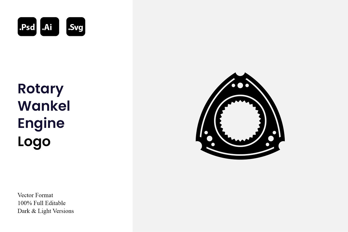 Rotary Wankel Engine Logo, a Branding & Logo Template by Luxury Logos (Photo 1 of 4)