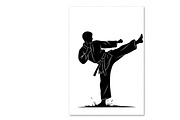 Dynamic martial arts kick silhouette, a Graphic by Amazin_art (Thumbnail 23 of 36)