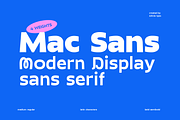 Mac Sans | Display Sans Serif Font, a Sans Serif Font by Jolicia Type (Thumbnail 1 of 11)