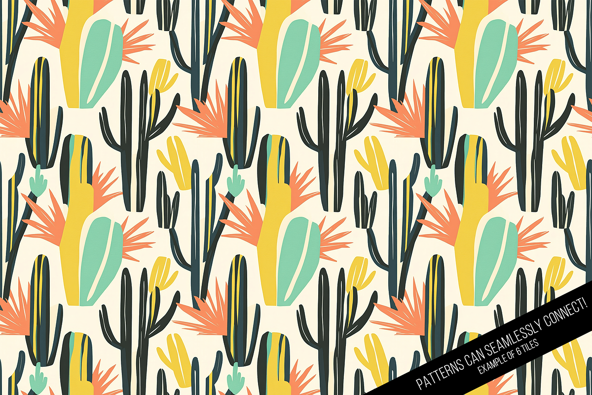 Vintage Palm Springs Seamless, a Pattern Graphic by Chromolume Studio (Photo 4 of 15)