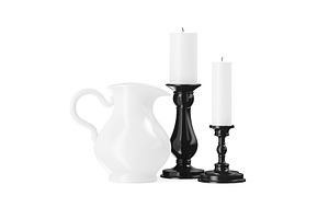 Two Candles And A Jug