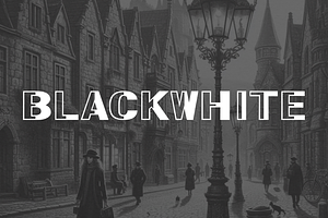 BlackWhite Font