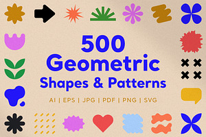 500 Geometric Shapes & Patterns