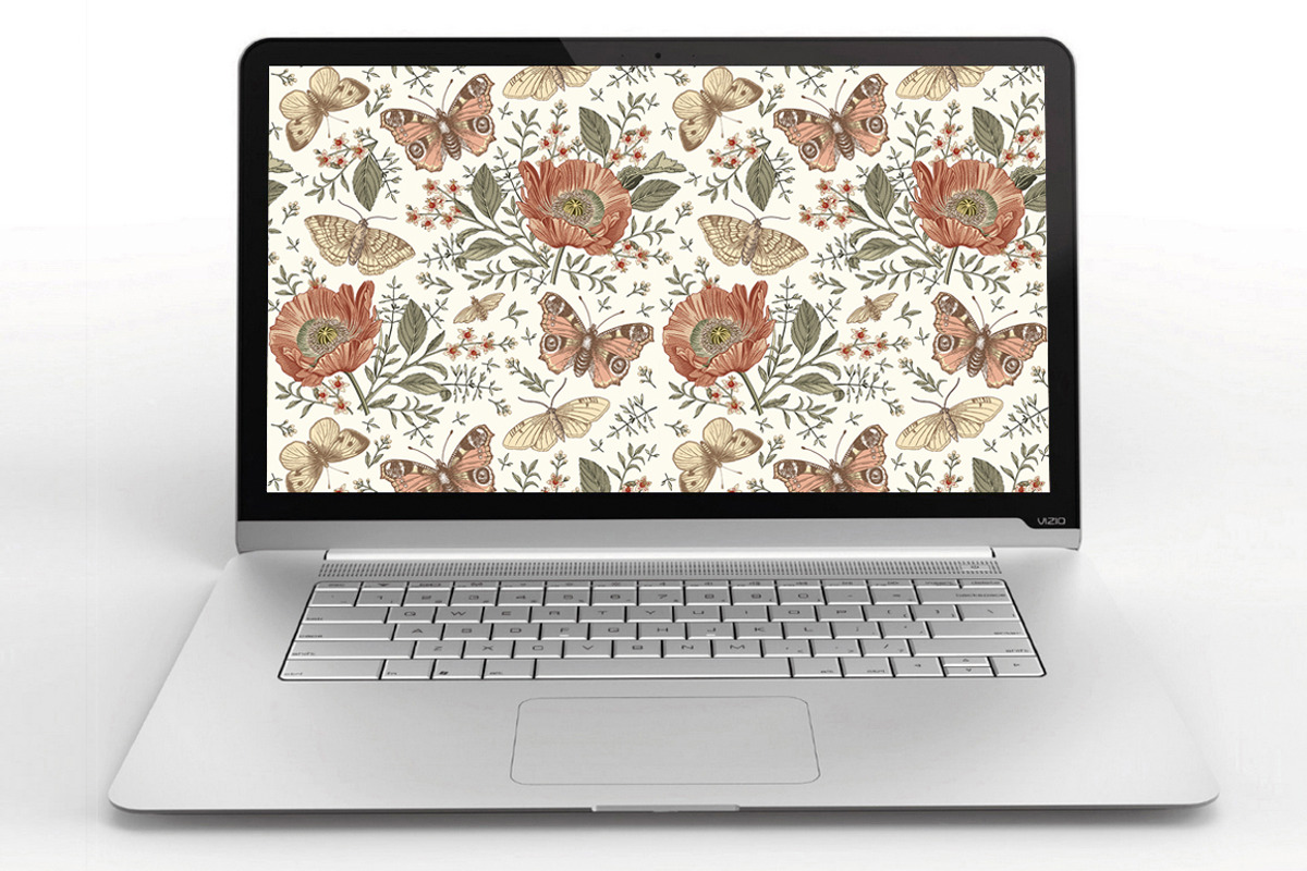 Wedding Butterflies Poppy Poppies, a Pattern Graphic by Vintage (Photo 13 of 13)