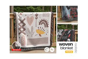 Woven Blanket Mockup