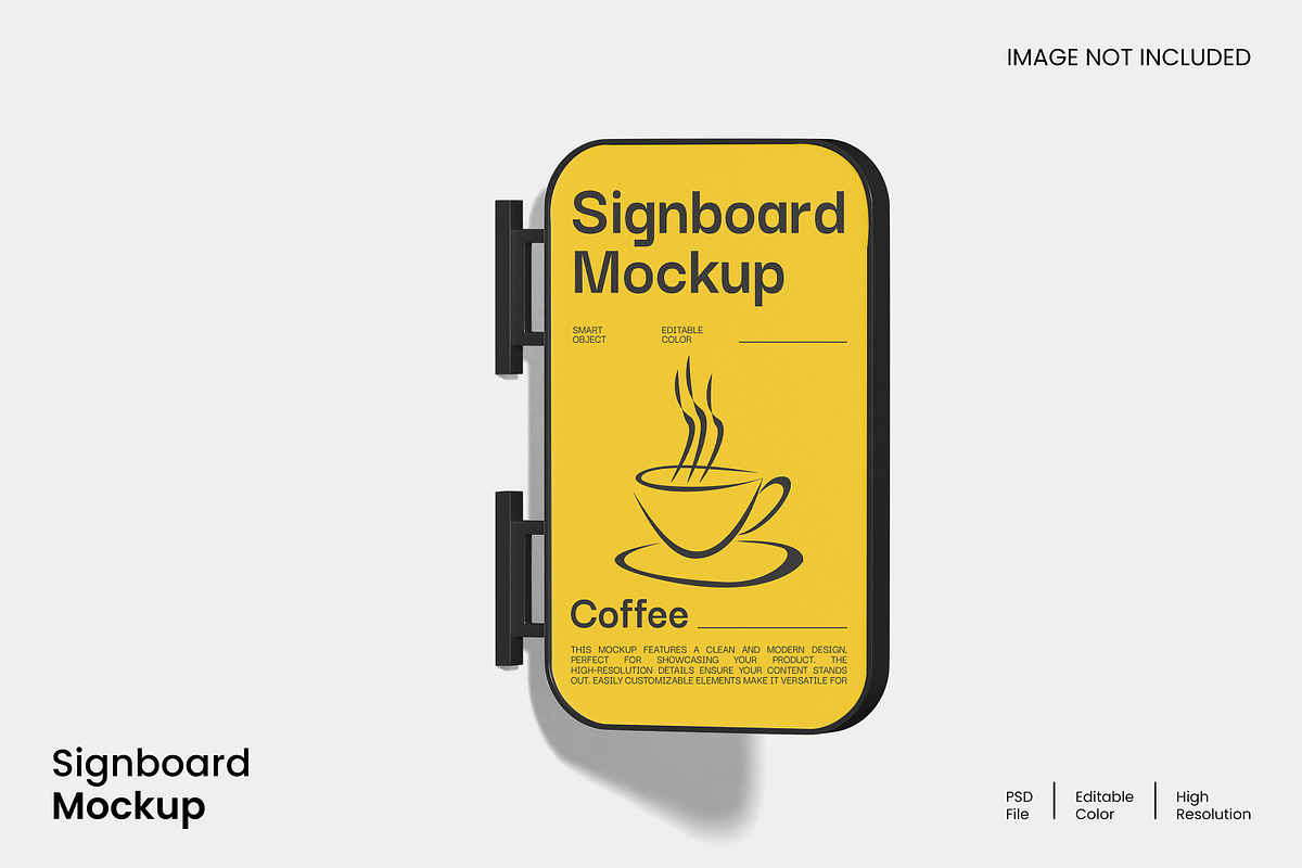 Signboard Mockup, an Advertising Mockup by Unerispace (Photo 1 of 2)