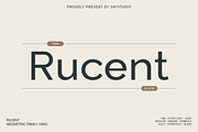 Geometric Sans - Rucent, a Sans Serif Font by Say Studio (Thumbnail 14 of 14)