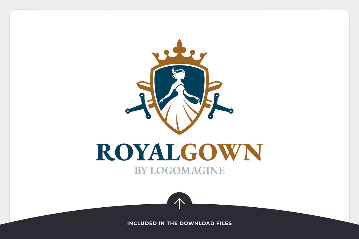Royal Gown Logo Template, a Branding & Logo Template by LOGOMAGINE (Photo 5 of 16)