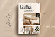Interior Flyer Design Template, a Flyer Template by ArtisanaAura (Thumbnail 1 of 4)