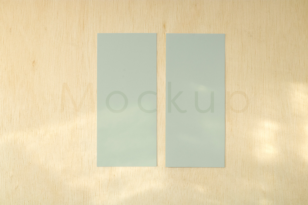 Simple 4x9 Wedding Menu Mockup, a Print Template by ILLONA GRAPHICS (Photo 4 of 5)