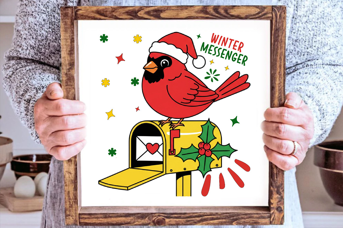 Christmas Cardinal Winter PNG, an Illustration by SinaCreation (Photo 6 of 7)