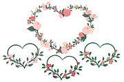 Rose Garden Floral Hearts, an Illustration by Amanda Ilkov (Thumbnail 3 of 5)