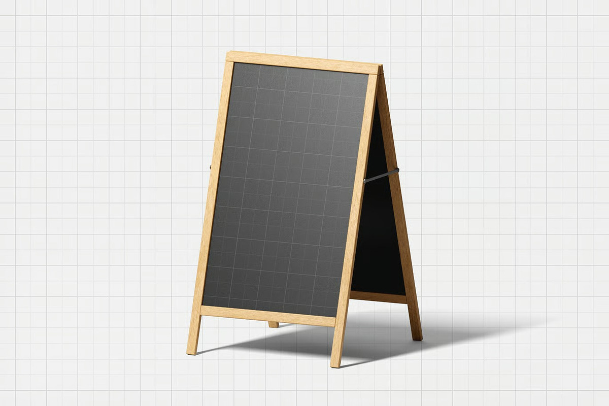 Sandwich A-board Mockup, an Advertising Mockup by zpackcreative (Photo 3 of 4)