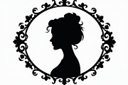 cameo silhouette designs bundle, an Illustration by jahid234 (Thumbnail 8 of 8)