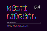 Howie neon line multicolored font, a Symbol Font by kaer_shop (Thumbnail 6 of 7)