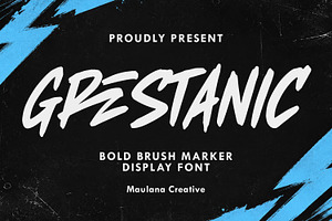 Grestanic Brush Marker Display Font
