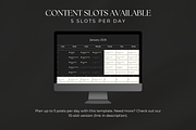 Social Media Content Calendar, a Marketing Template by Gilla Templates (Thumbnail 6 of 9)