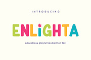 Enlighta Playful Handwritten Font, a Handwritten Font by Pikgura (Thumbnail 1 of 8)
