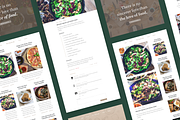 Minimal Food Blog/Web Template, a Websites & App Template by O N N O (Thumbnail 2 of 7)