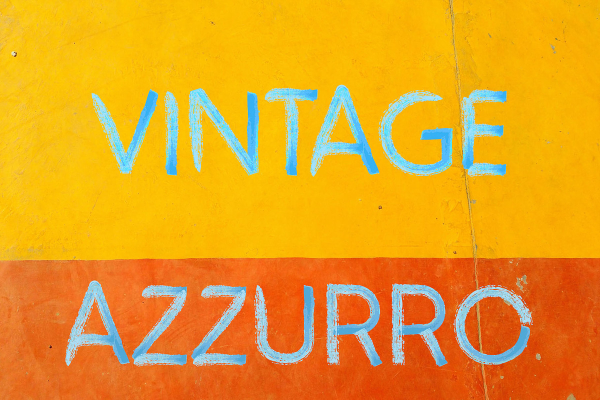 Azzurro SVG font