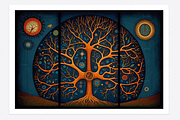 Sati Collection · Sacred Trees, a Decorative Illustration by milatovar (Thumbnail 7 of 14)