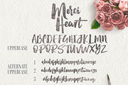 Merci Heart Brush, a Script Font by Debut Studio (Thumbnail 9 of 9)
