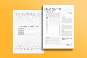 Daily Routine Planner - KDP Interior