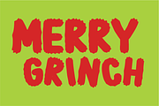 Baby Grinch - Playful Textured Font, a Sans Serif Font by KiddoGlyphs Studio (Thumbnail 2 of 4)