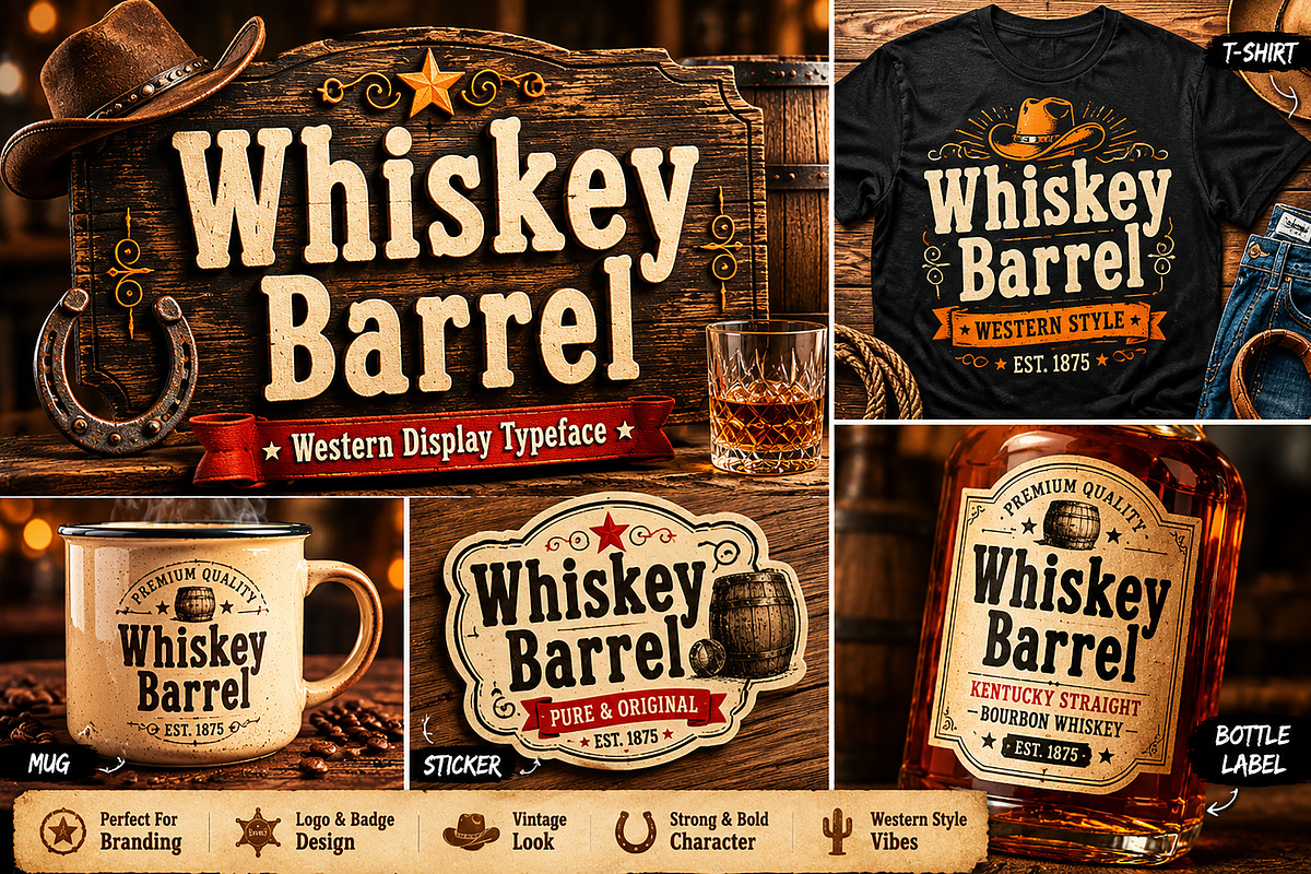 Whiskey Barrel, a Serif Font by Wow Magic (Photo 6 of 6)