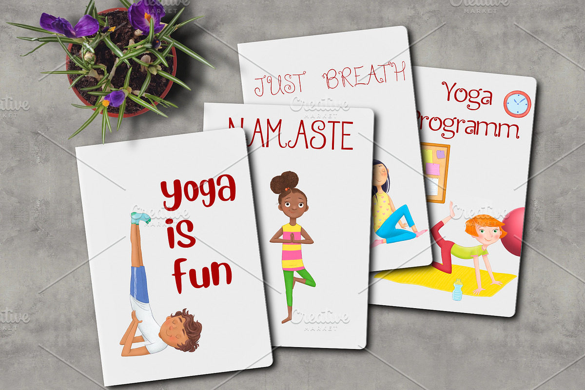 Yoga Kids Clipart, an Illustration by AnimadDesign (Photo 10 of 10)